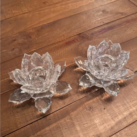 2 Shannon Crystal taper candle holders - Picture 5 of 12
